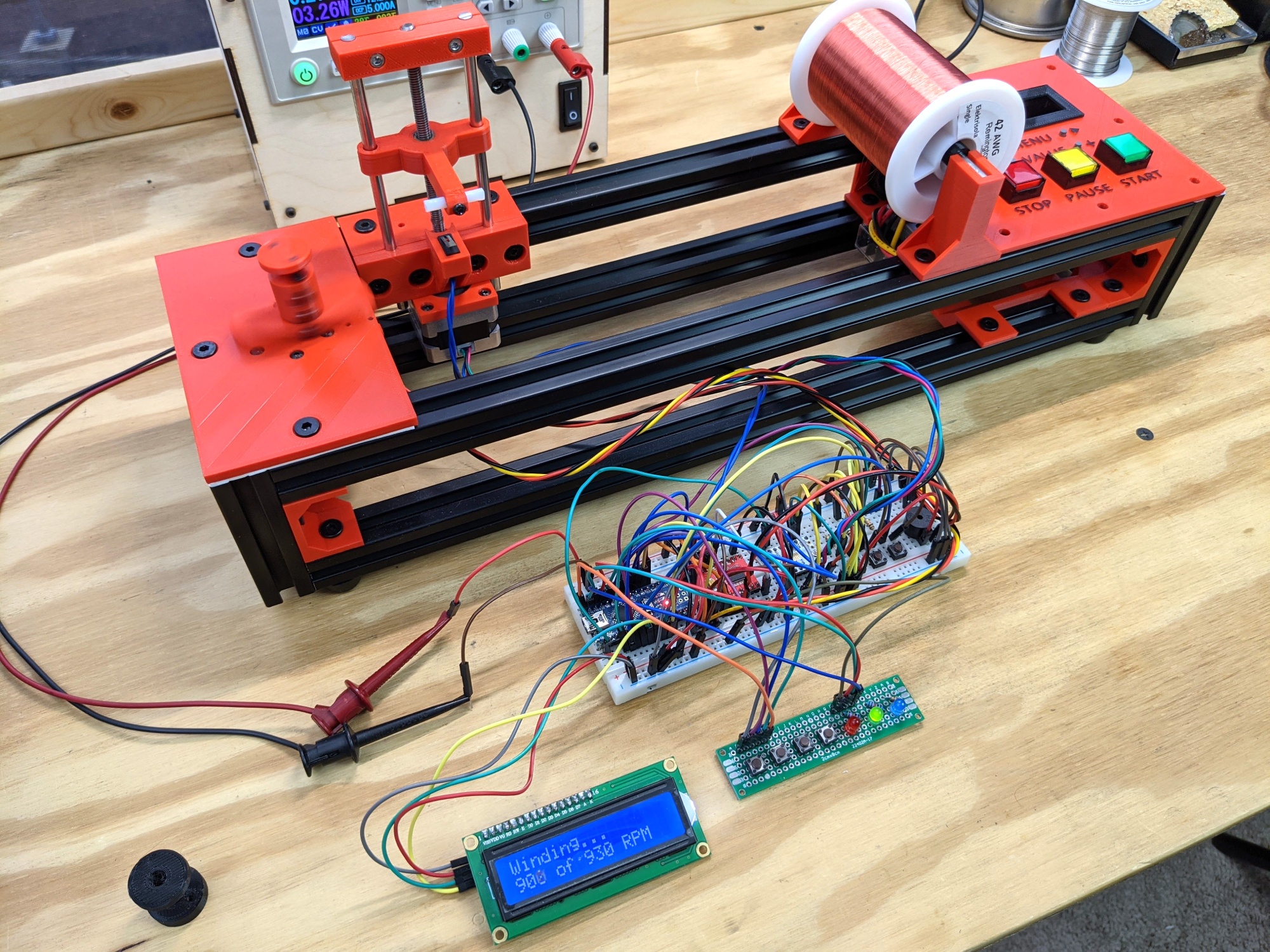 coil winder bench test