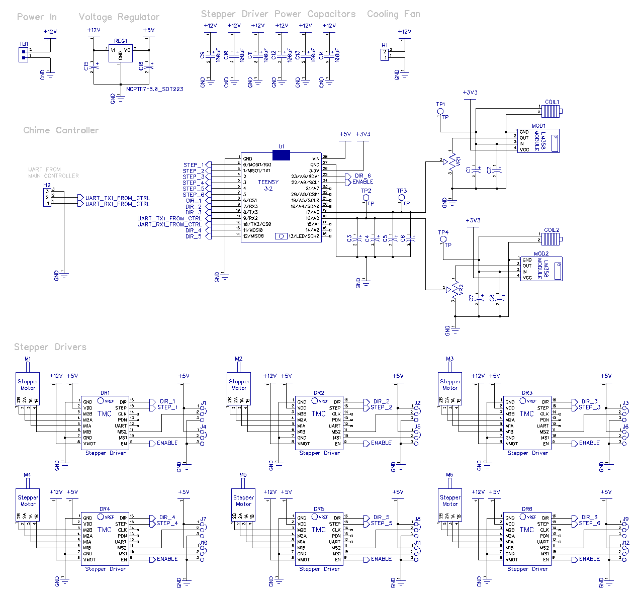 melodic chimes chime controller schematic