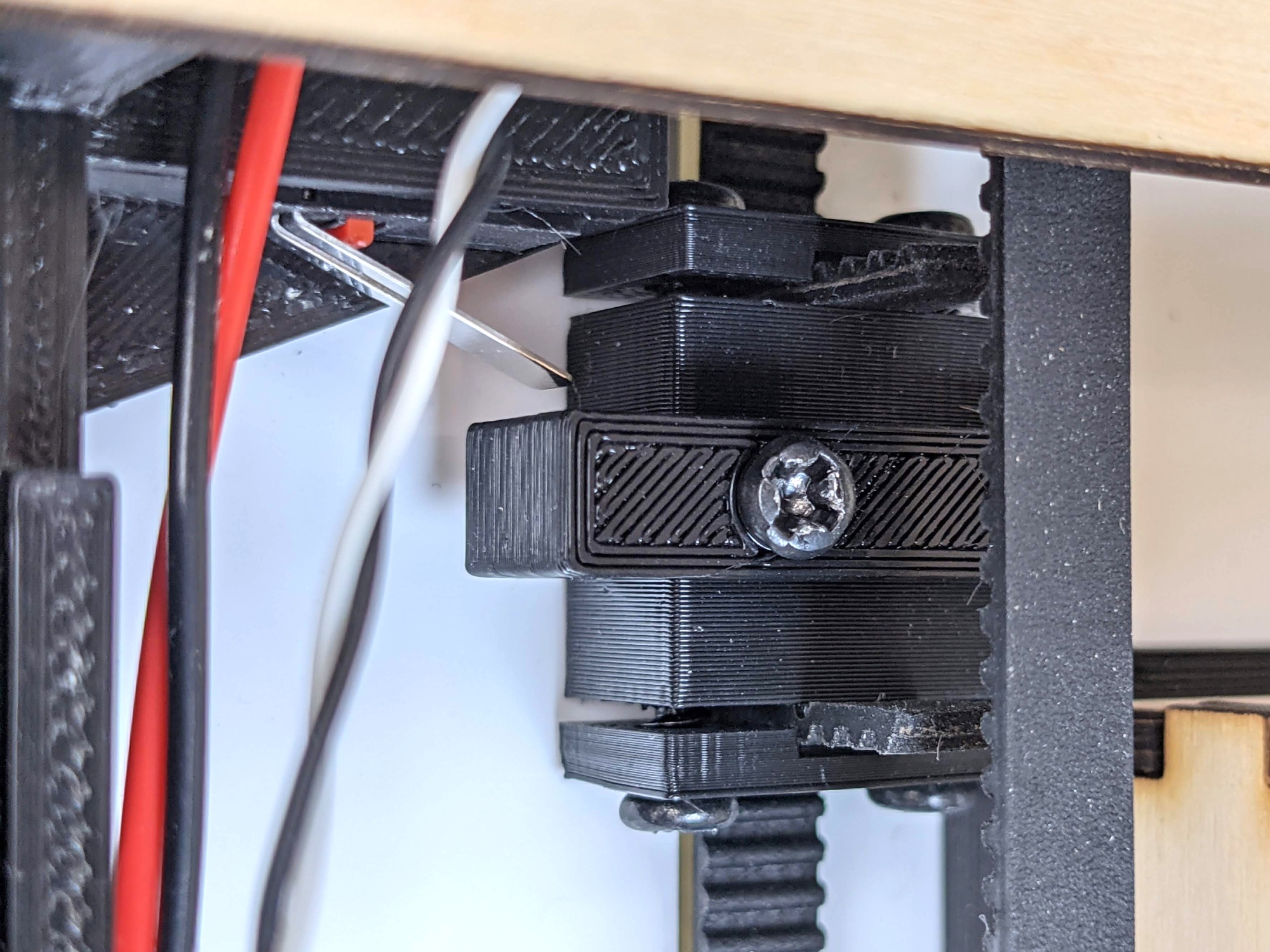 RGBY ROM sensor bar belt mounting bracket