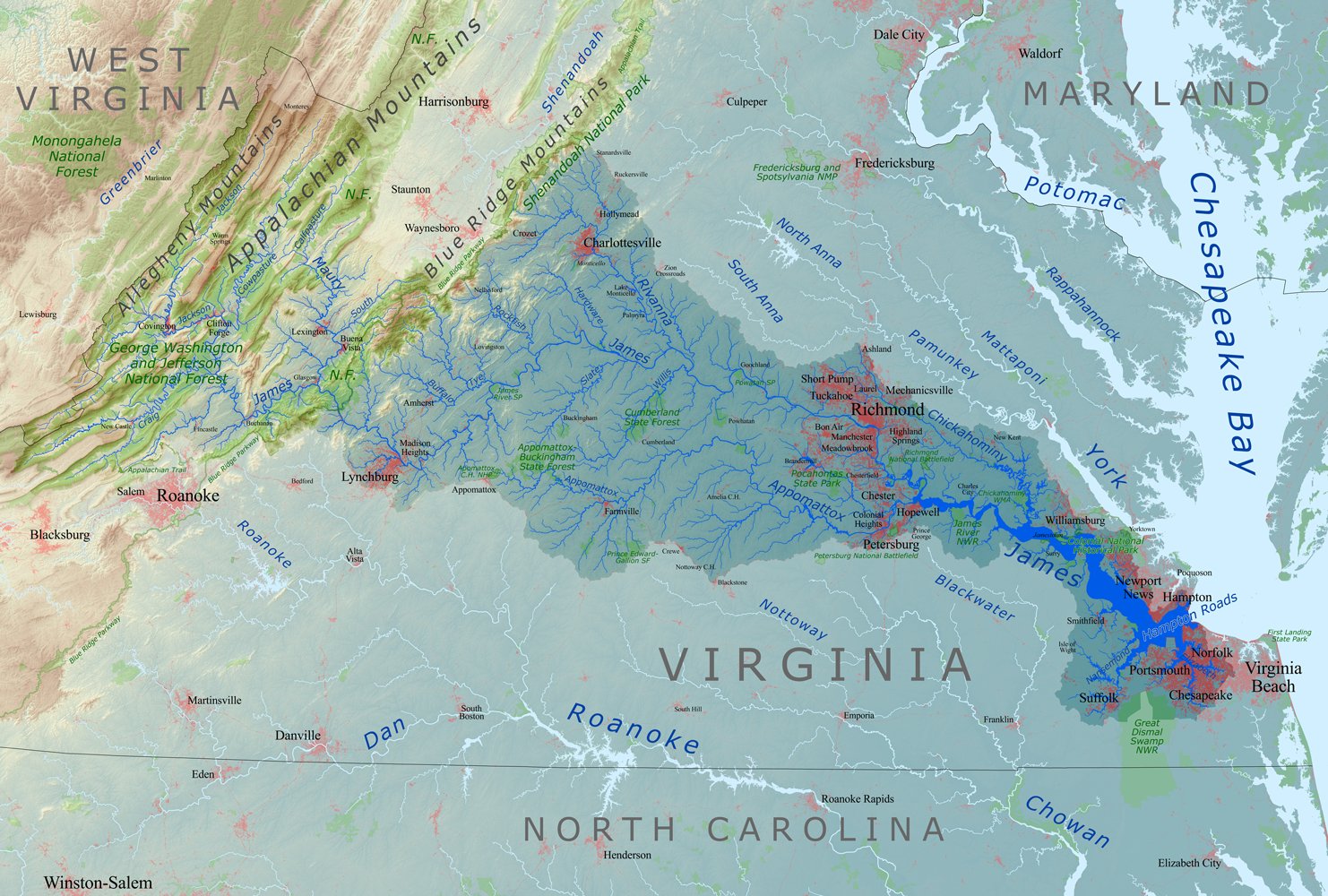 river conditions drainage basin