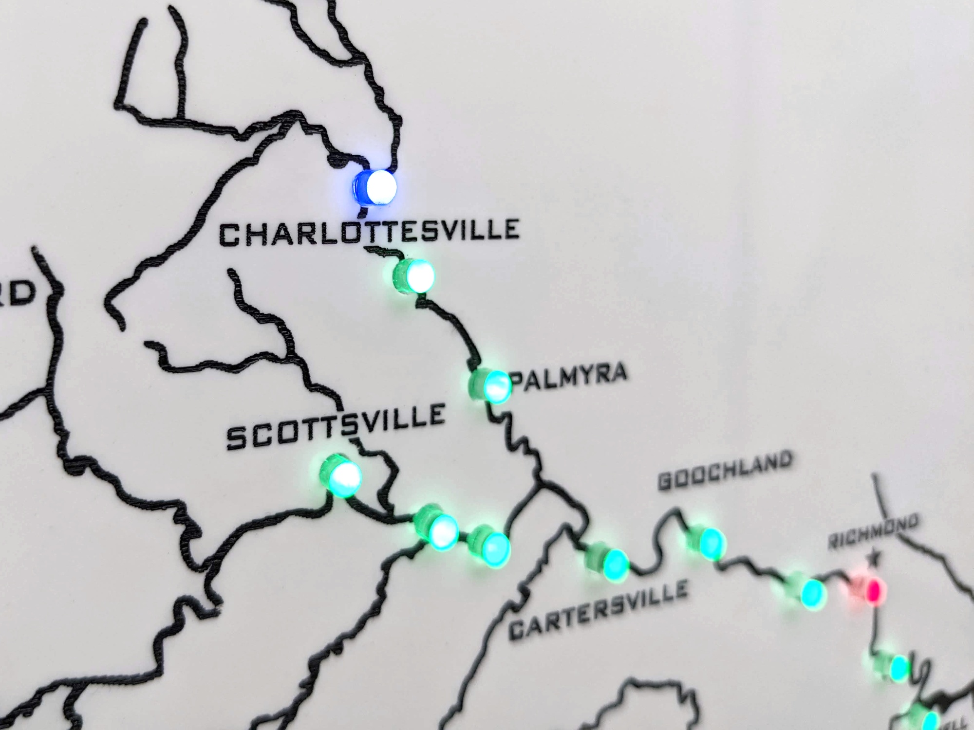 river conditions map close up