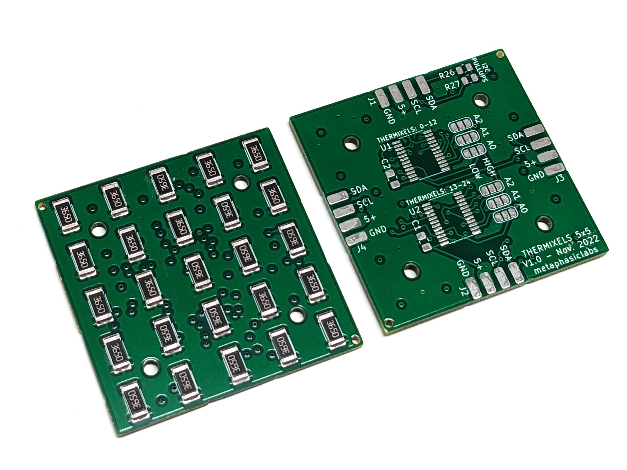 thermixels resistor array pcb